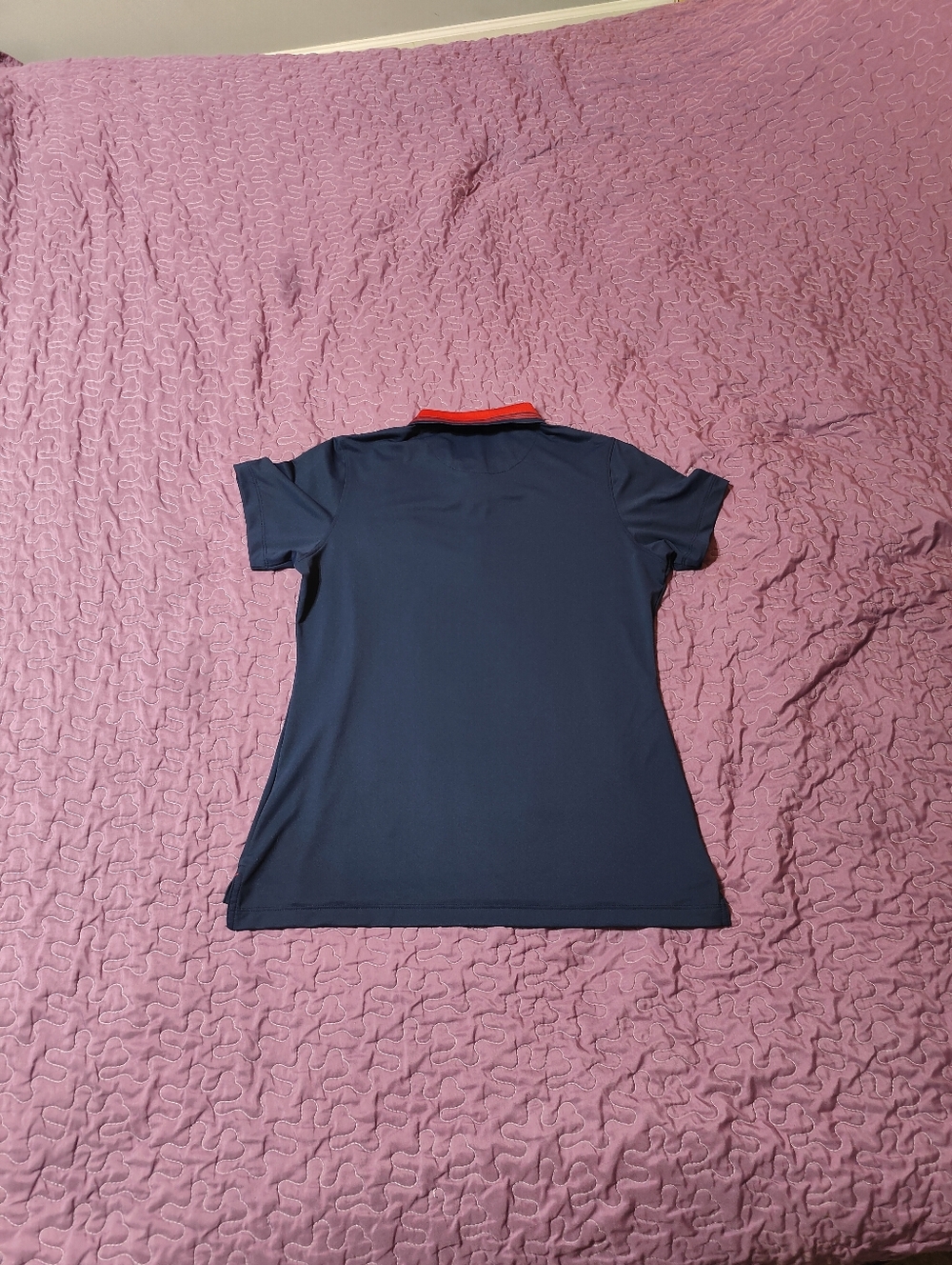 Peter Millar Women’s Golf Polo Shirt Medium Navy World Golf Hall of Fame NWT - Picture 3 of 6